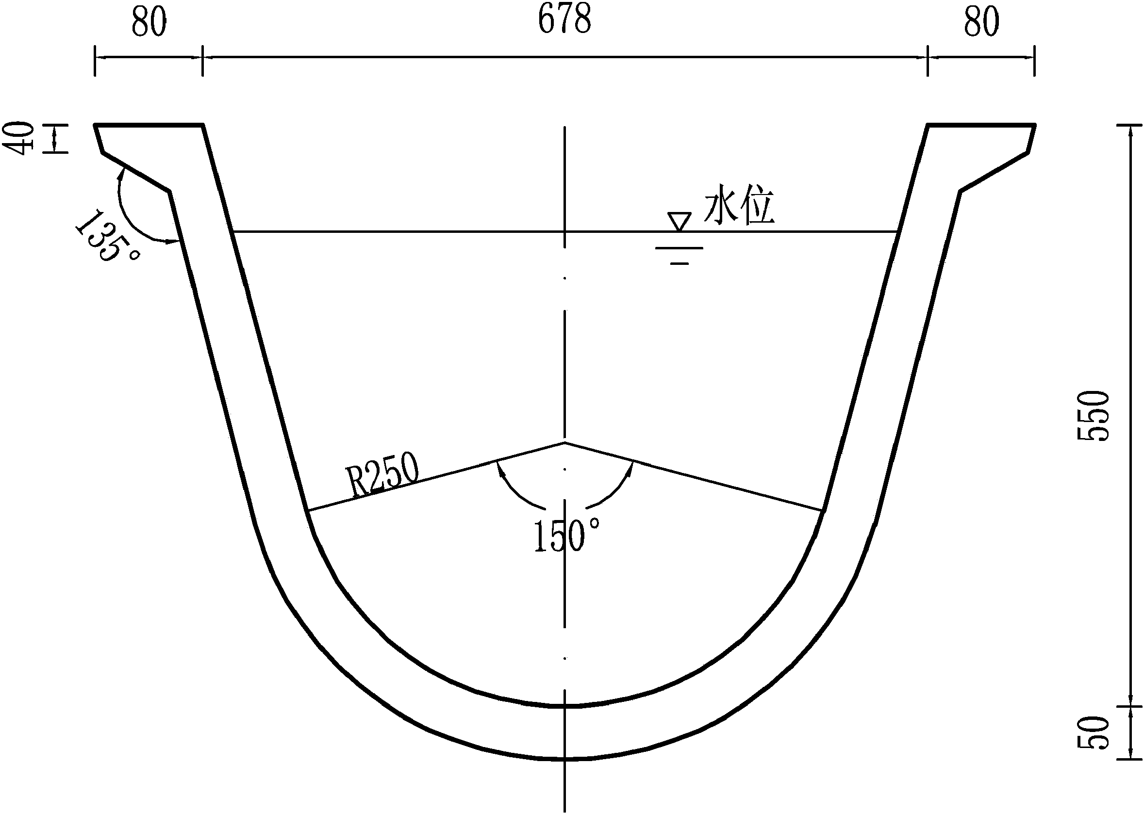 弧形渠道(D=0.5m-1)砌护图